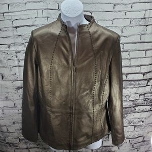 Coldwater Creek Genuine Leather Jacket